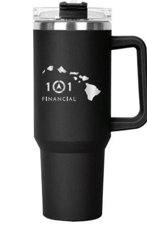 101 Stainless Cup with Straw Lid and Handle